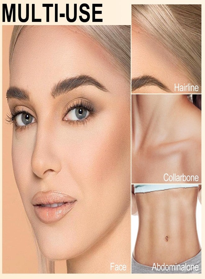 إريندي قلم تحديد الوجه إريندي ذو اللون البارد للبشرة الفاتحة، قلم مكياج كريمي رمادي بني بسعة كبيرة، برونزر مطفي ناعم قابل للمزج، مقاوم للماء ويدوم طويلاً لتحديد شكل الوجه والأنف - Image 5